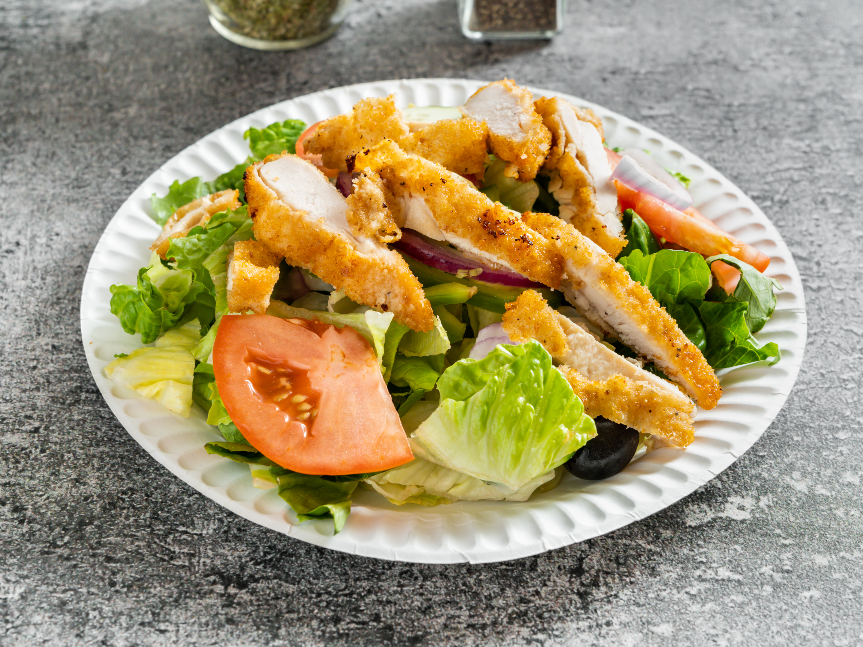 Order Grilled Chicken Caesar Salad food online from Bardolino Pizza store, New York on bringmethat.com
