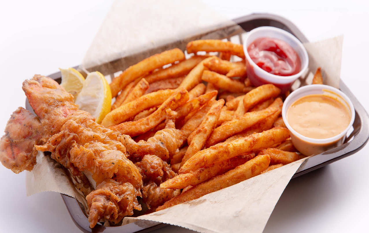 Order Fried Lobster Tail Basket food online from Shaking Crab store, Foxboro on bringmethat.com