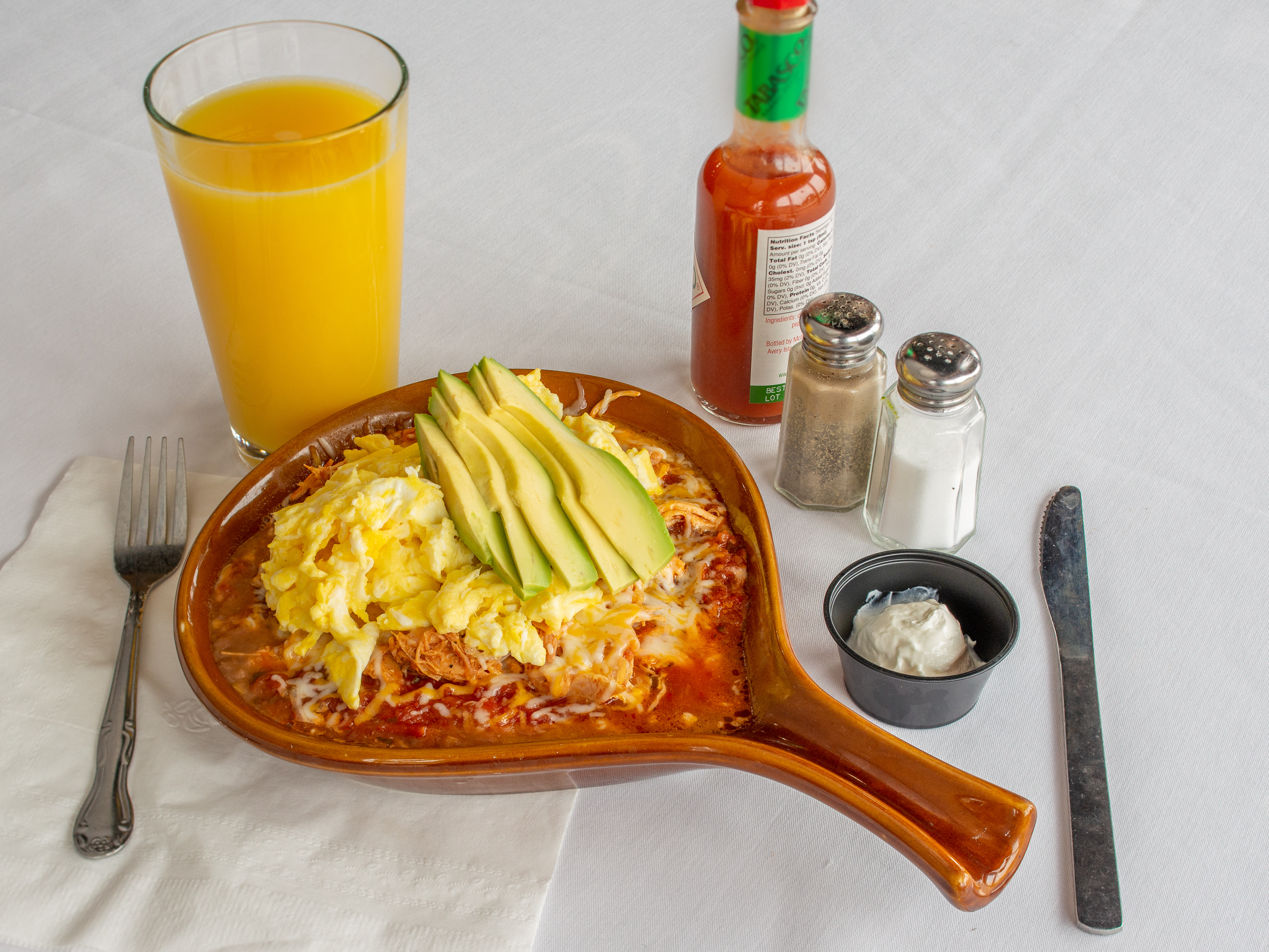 Order Stacked Enchilada Breakfast food online from Good Day Cafe store, Arlington on bringmethat.com