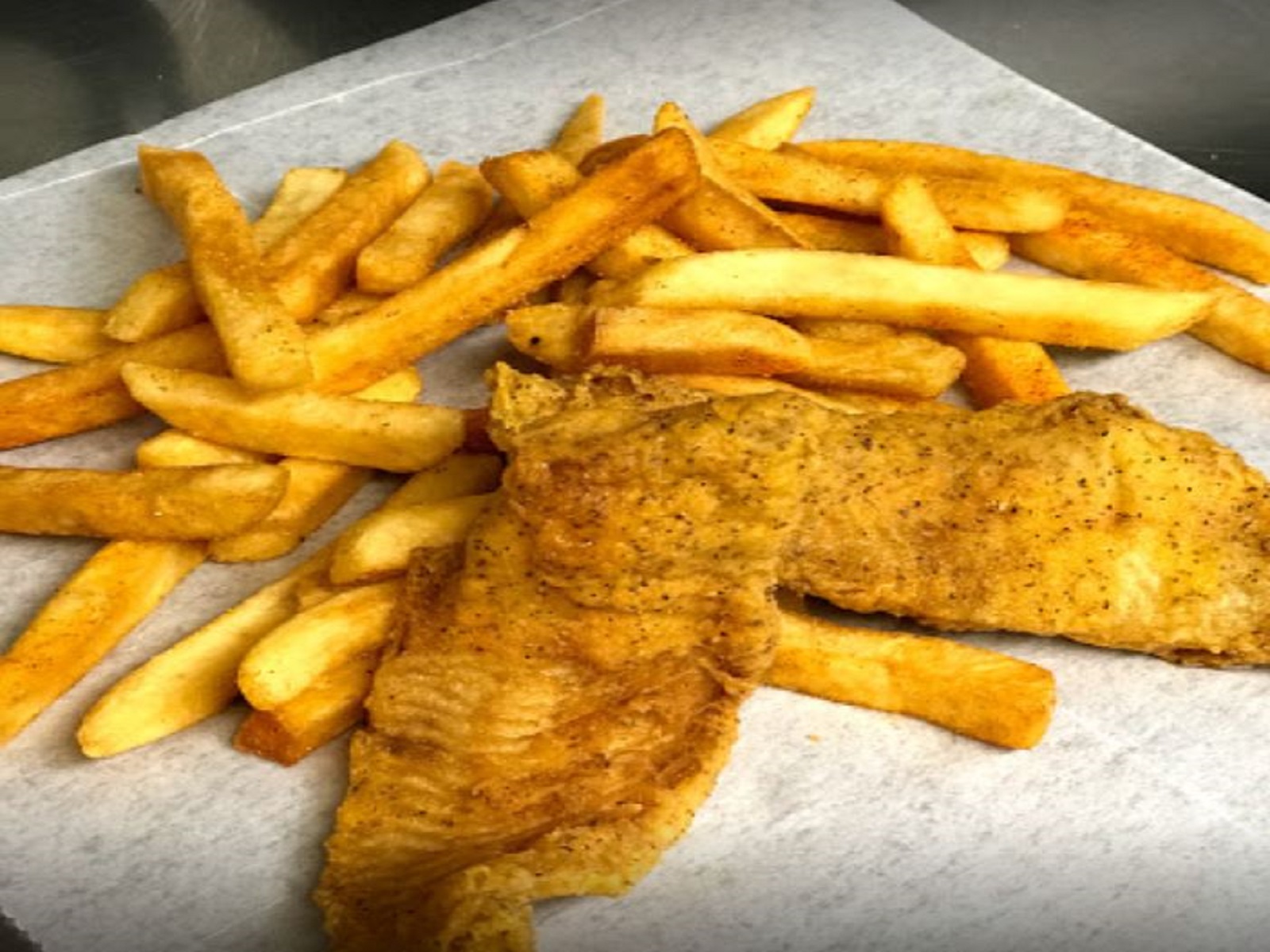 Order 12. Fried Cat Fish Combo food online from Chicken Shack store, Greenville on bringmethat.com