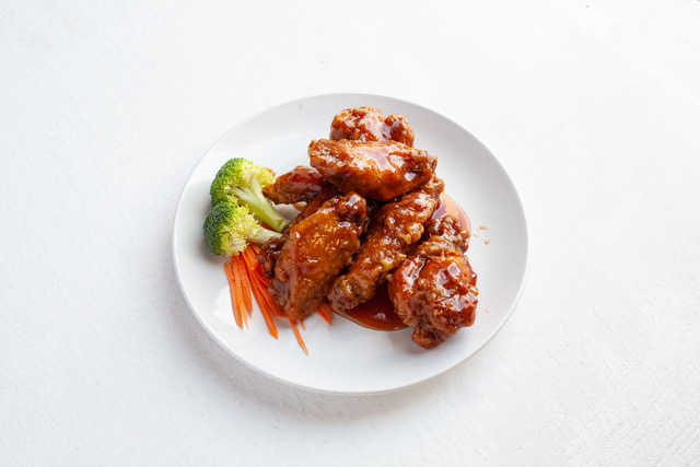 Order 6 Piece Flavored Wings with Sauce Combo food online from China Bowl Express store, Charlotte on bringmethat.com
