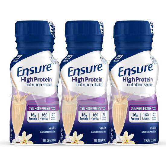 Order Ensure High Protein Nutrition Shake Vanilla Ready-to-Drink (8 oz x 6 ct) food online from Rite Aid store, TOLEDO on bringmethat.com