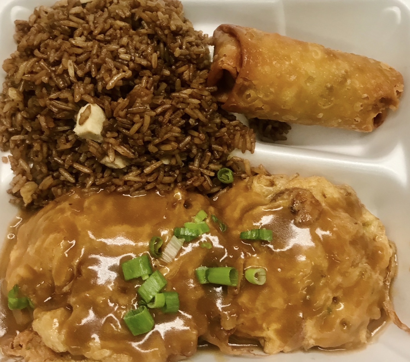 Order Chicken Egg Foo Young Combination Dinner food online from Imperial Palace store, Clinton Township on bringmethat.com