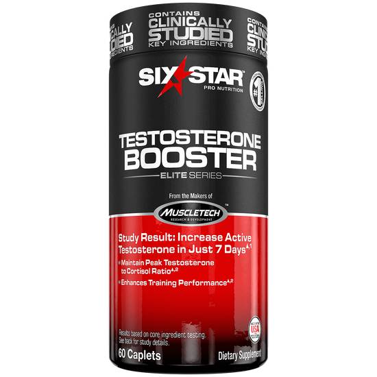 Order Six Star Testosterone Booster Supplement for Men (60 ct) food online from Rite Aid store, Palm Desert on bringmethat.com