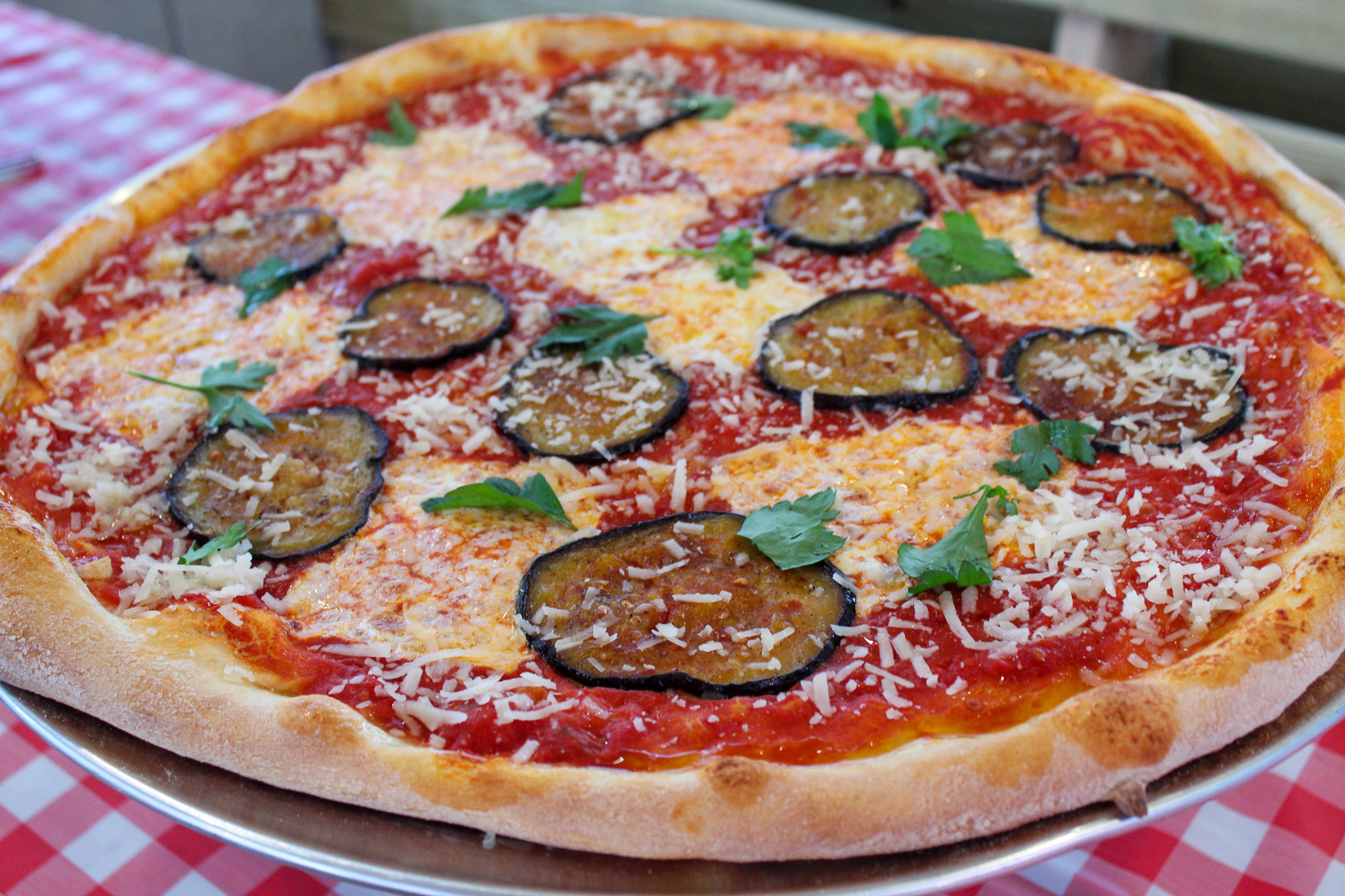 Order Spicy Eggplant ​(can be vegan)​ food online from Percy's Pizza store, New York on bringmethat.com