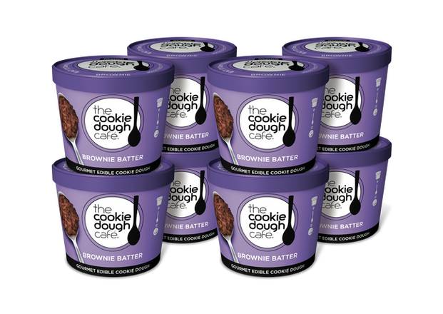 Order 8 Mini 3.5 oz Brownie Batter Containers food online from The Cookie Dough Cafe store, Portland on bringmethat.com