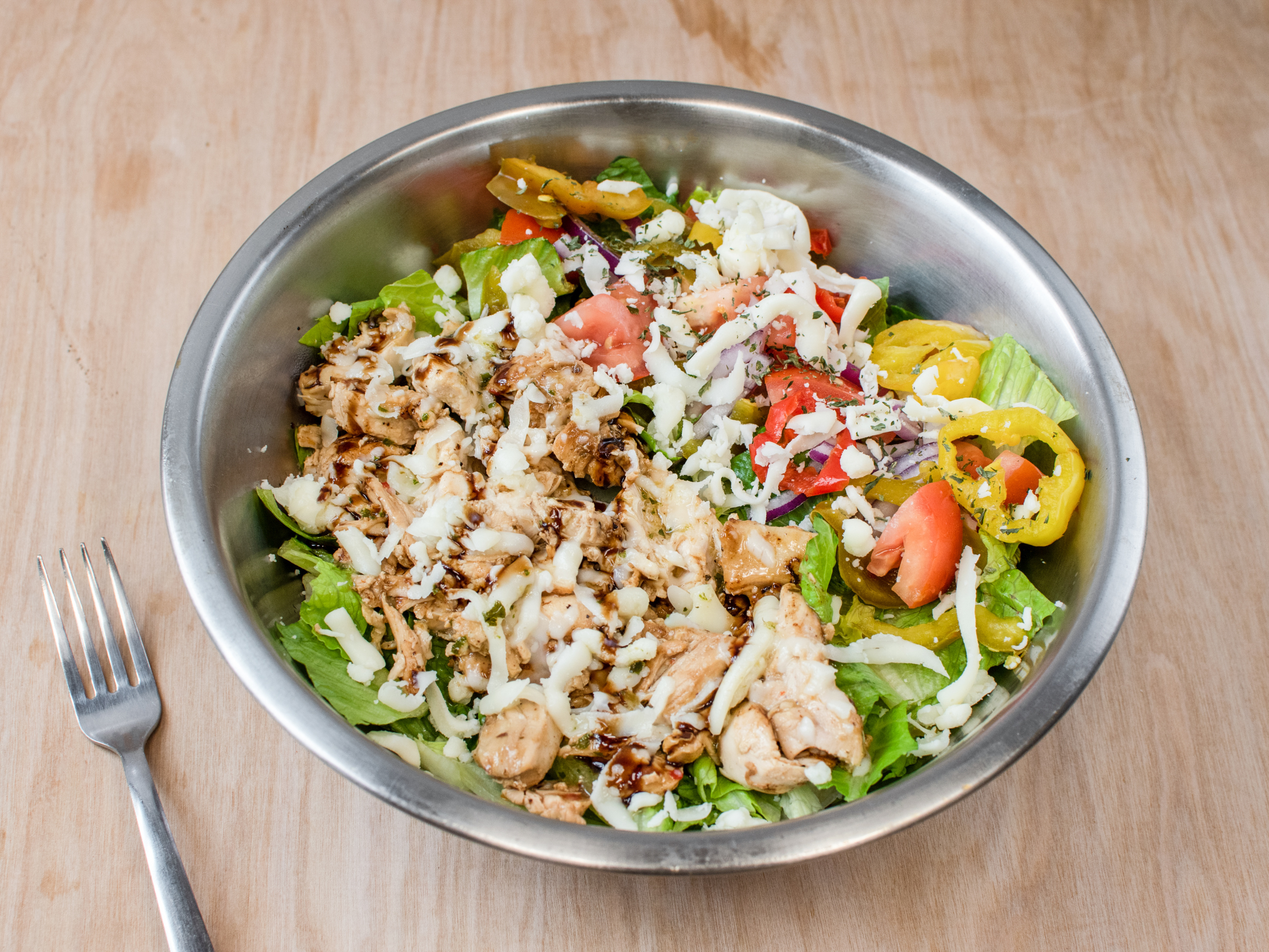 Order Grilled Chicken Salad food online from Brothers Pizza store, Harrisburg on bringmethat.com