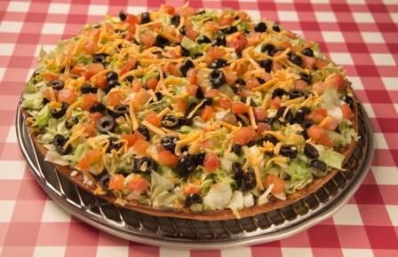 Order 25. Taco Pizza food online from Aurelio Pizza store, Chicago on bringmethat.com