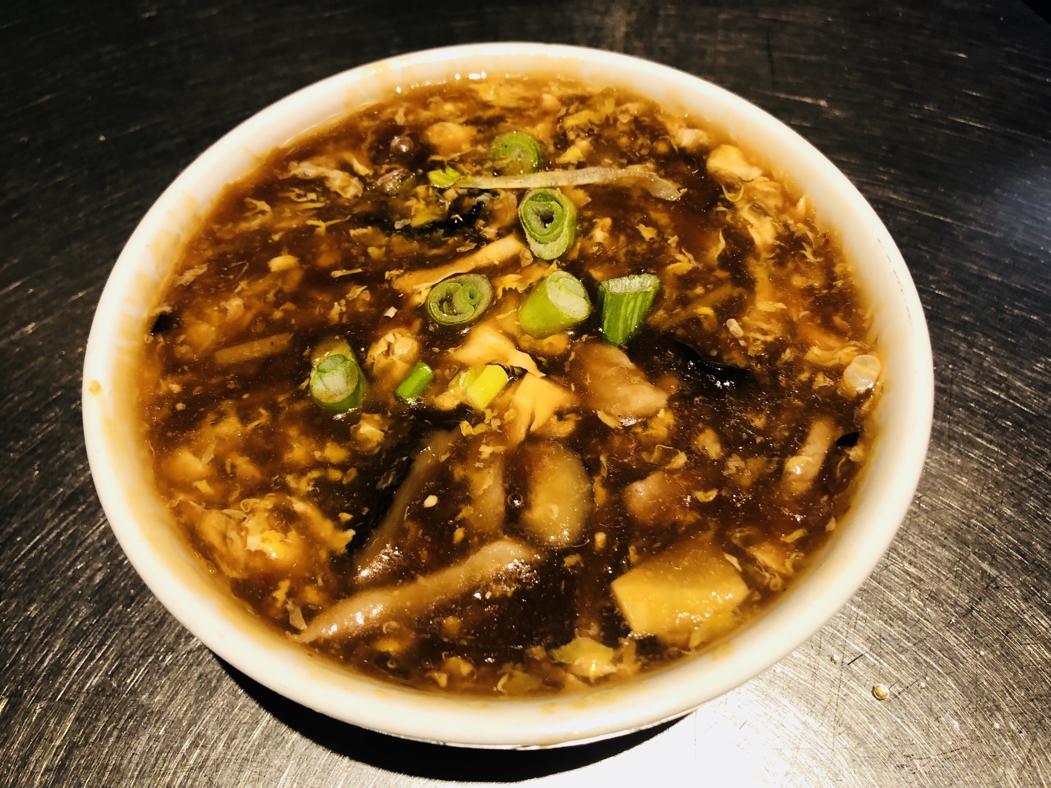 Order S2. Hot and Sour Soup food online from WK Restaurant store, New York on bringmethat.com