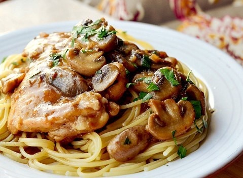 Order Chicken Marsala Plate food online from North End Pizza store, Los Angeles on bringmethat.com