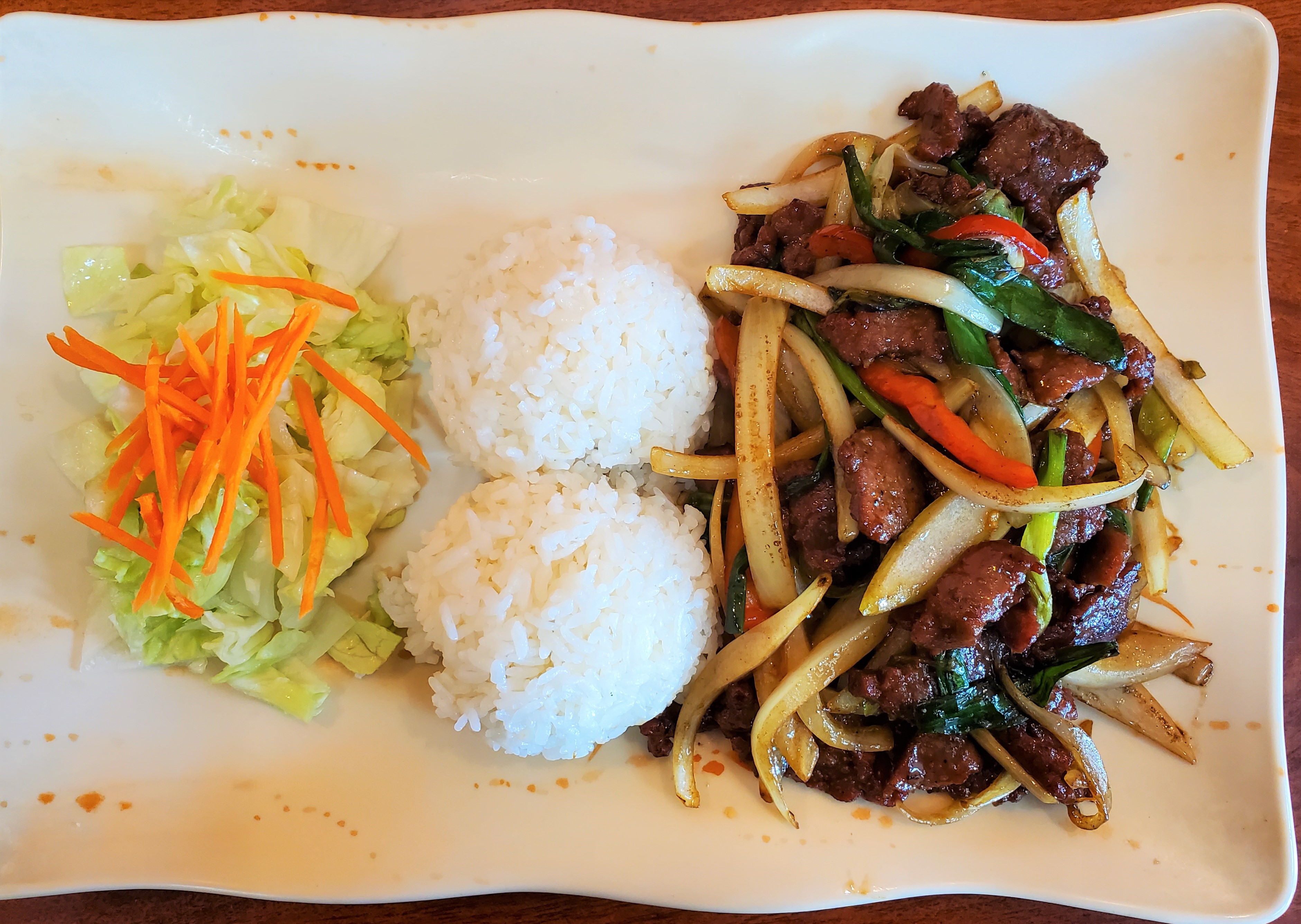 Order H5. Mongolian Beef or Chicken Special food online from Ichi Teriyaki 24 store, Hillsboro on bringmethat.com