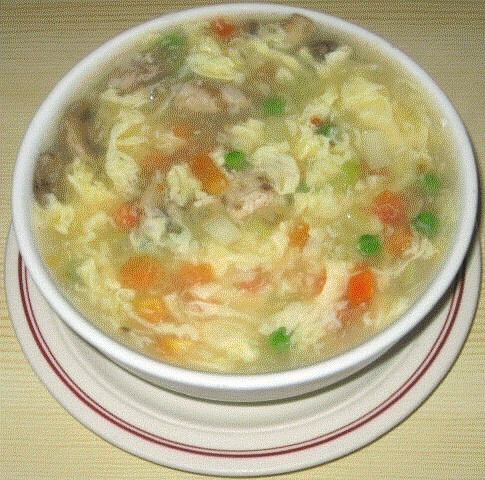 Order 24. Egg Flower Soup food online from King Kong Chinese Restaurant store, Oakland on bringmethat.com
