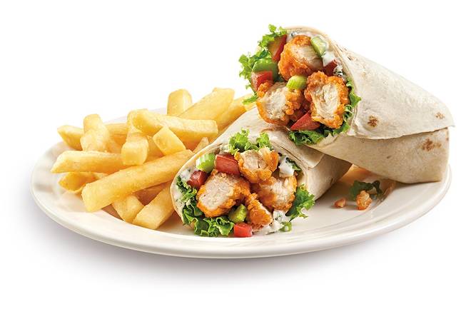 Order Buffalo Chicken Wrap food online from Friendly store, Horseheads on bringmethat.com