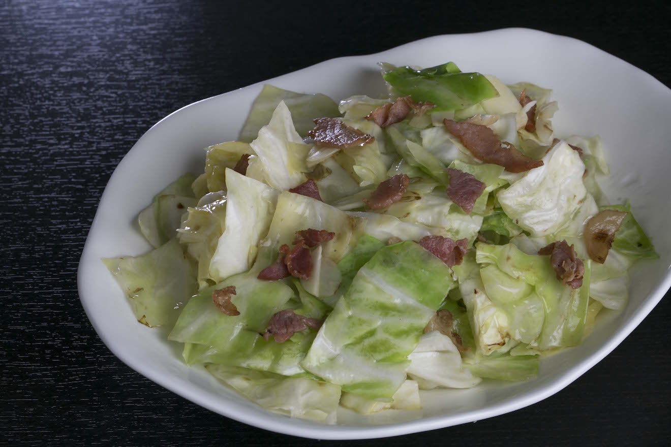 Order D4. Bacon with Cabbage food online from Icho Izakaya Fusion Cuisine store, Temple City on bringmethat.com