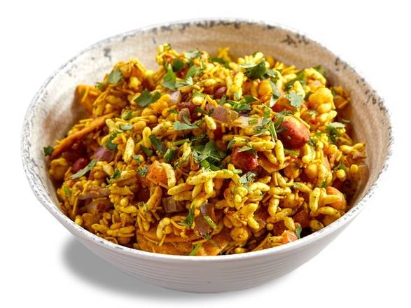 Order TANGY BHEL MIX food online from Bombay Pizza Kitchen store, Eden Prairie on bringmethat.com