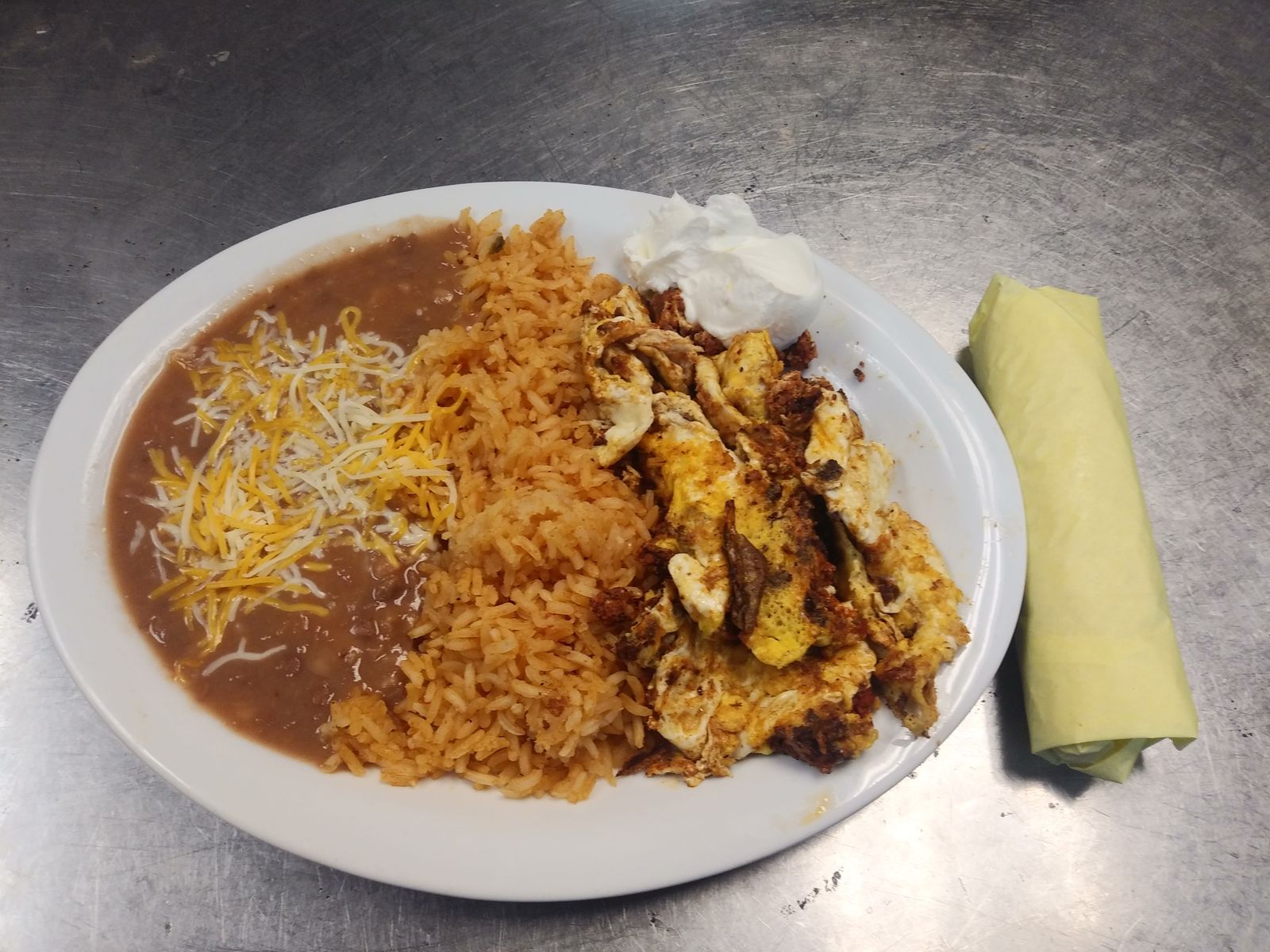 Order Machaca and Eggs food online from Great Mex store, Costa Mesa on bringmethat.com