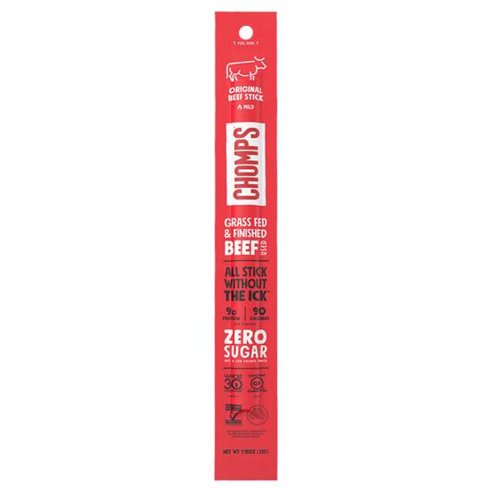 Order Chomps Original Beef Jerky Sticks 1.15oz food online from Everyday Needs by Gopuff store, Athens on bringmethat.com