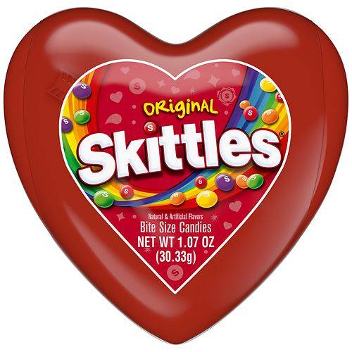 Order Skittles Original Filled Heart Valentine's Day - 1.07 oz food online from Walgreens store, Beloit on bringmethat.com