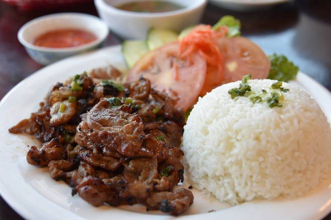 Order Grilled Hanoi Pork + Rice food online from Saigon Saigon store, Arlington on bringmethat.com