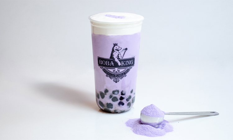 Order Taro Milk Tea food online from Boba King store, Philadelphia on bringmethat.com