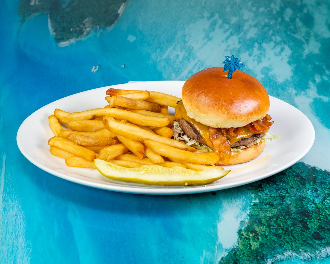 Order Cheddar BBQ Burger food online from Margaritaville Mall of America store, Minneapolis on bringmethat.com