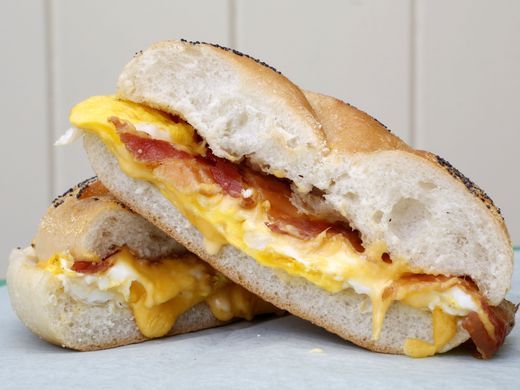 Order Bacon, Egg and Cheese Breakfast Sandwich food online from Six Corners Café store, North Bergen on bringmethat.com