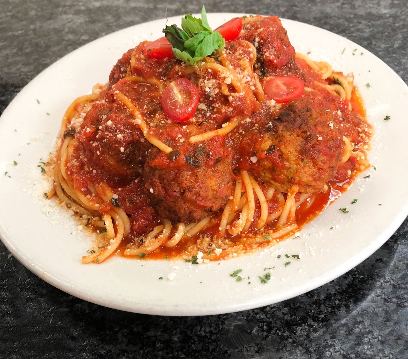 Order Spaghetti and Meatballs food online from Imposto Restaurant and Pizza store, Hoboken on bringmethat.com