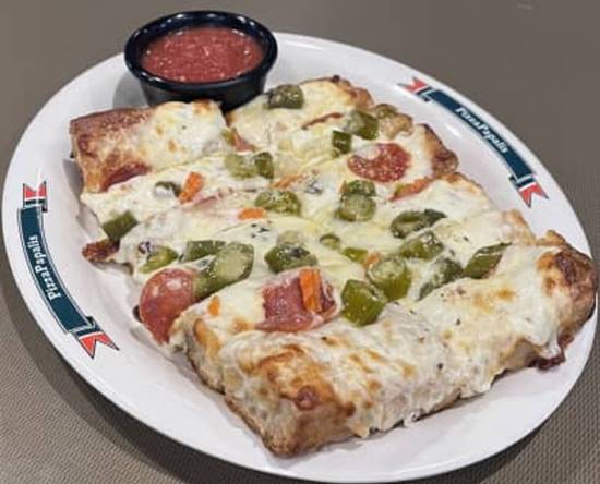 Order Pepperoni Giardiniera Bread food online from Pizzapapalis store, Toledo on bringmethat.com