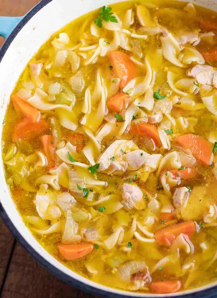 Order Chicken Soup - Soup food online from Linda's Pizza store, Ocean Gate on bringmethat.com