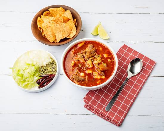 Order Pozole food online from Que Ricos Management store, Los Angeles on bringmethat.com