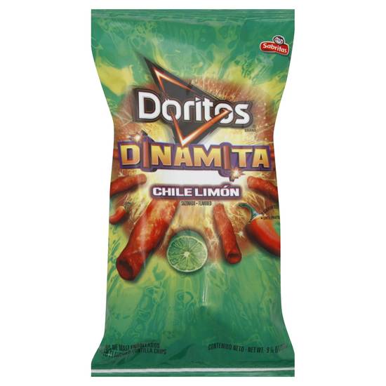 Order Doritos Dinamita Rolled Tortilla Chips Chile Limon (9.25 oz) food online from Rite Aid store, Eugene on bringmethat.com