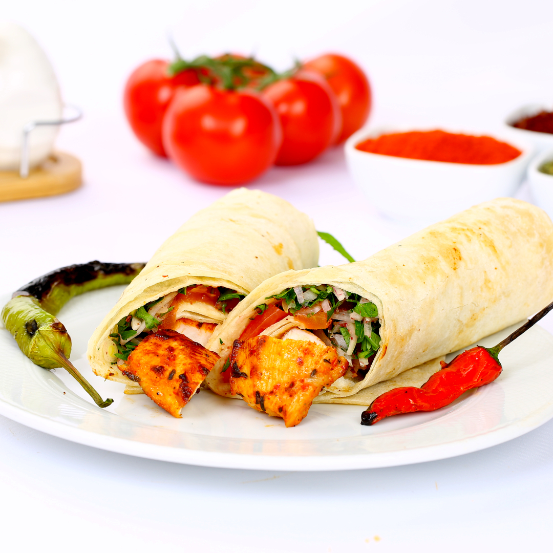 Order Halal Chicken Kabob Wrap food online from Halal Donor Spot store, Cupertino on bringmethat.com