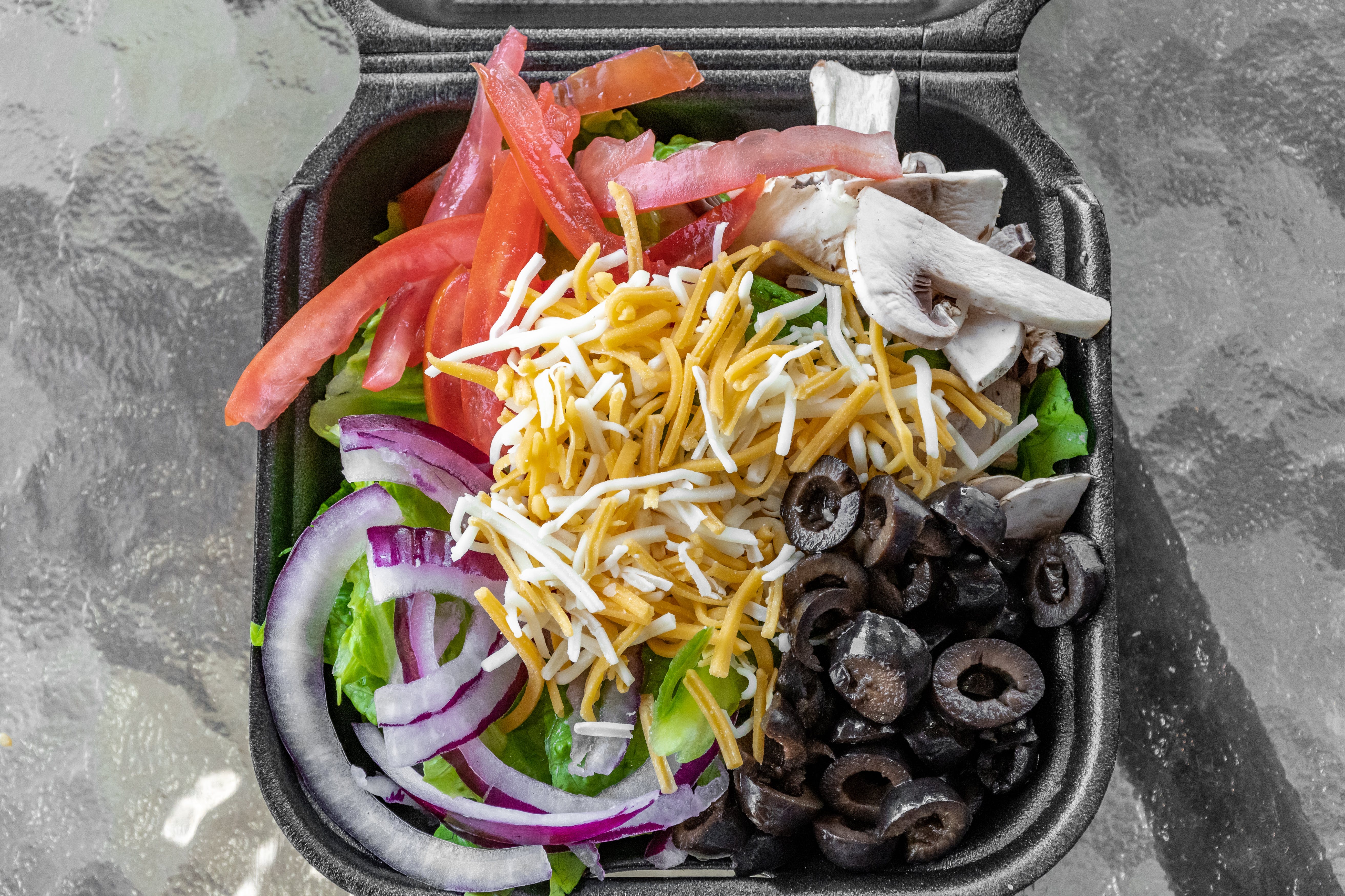 Order Side Salad - Small food online from Rock Creek Pizza store, Sandy on bringmethat.com