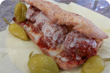 Order Meatball Sandwich food online from Beach Pizza store, Grover Beach on bringmethat.com