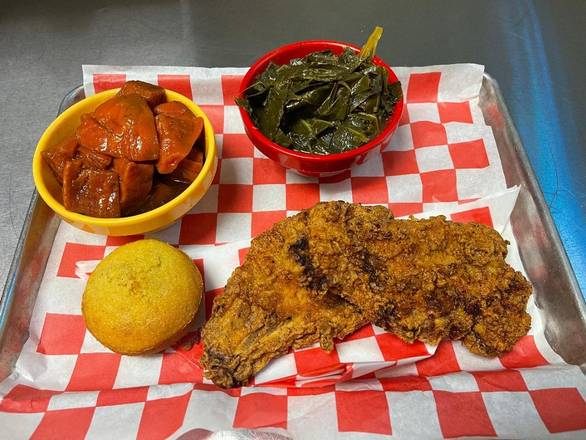 Order Fried Pork chop food online from Sharons Creole Kitchen store, Murrieta on bringmethat.com