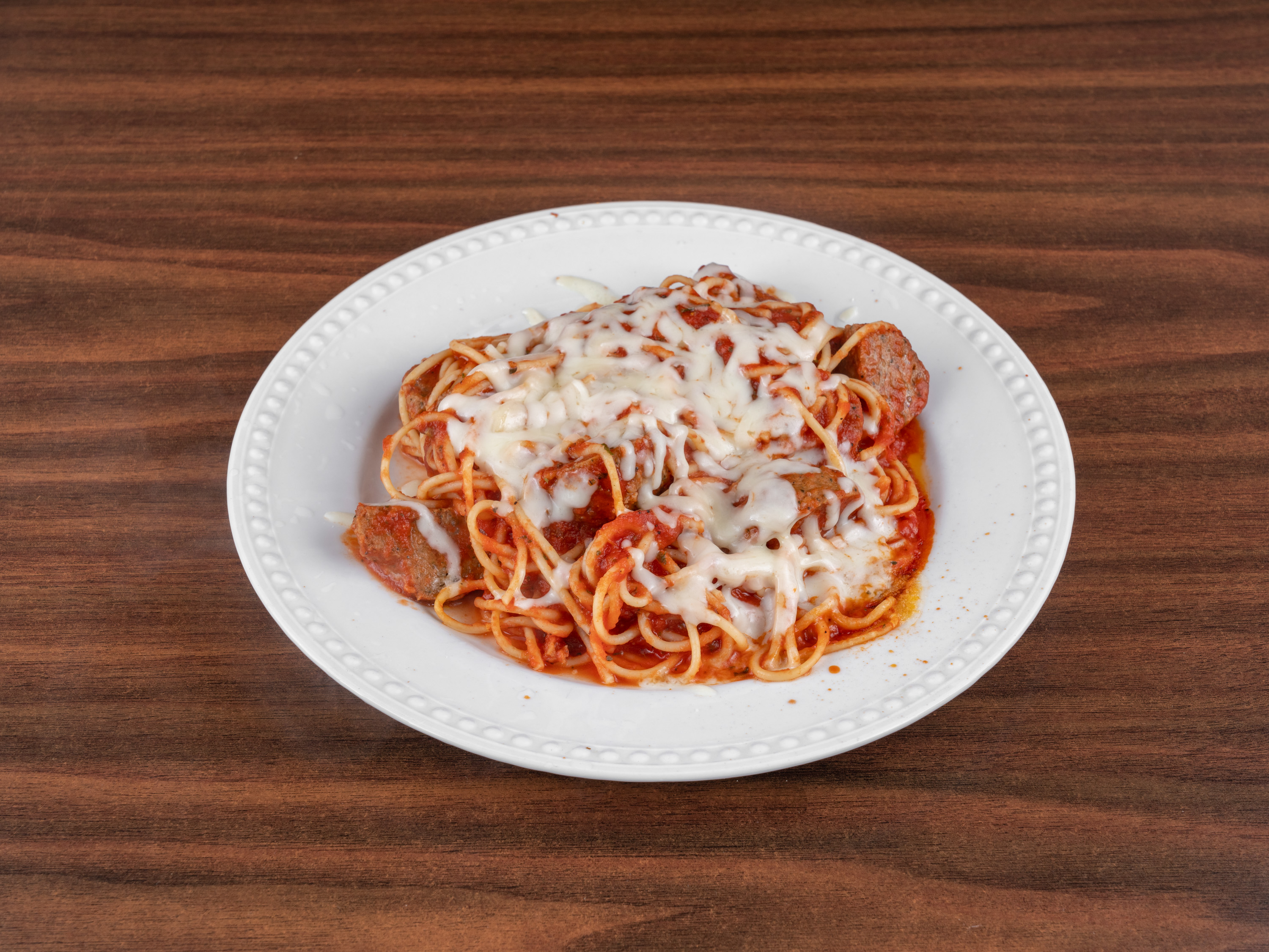 Order Spaghetti, Meatballs and Red Sauce food online from Maria Pizza & Burgers store, Katy on bringmethat.com
