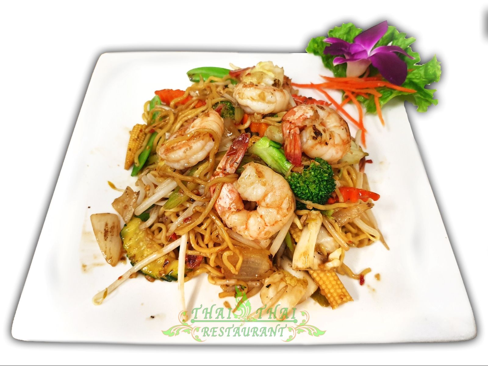 Order N5. Chow Mein Noodle food online from Thai Thai Restaurant store, Fallbrook on bringmethat.com
