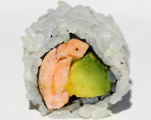 Order Cooked  Salmon Avocado Roll food online from Freddy On Monmouth Inc store, Oakhurst on bringmethat.com