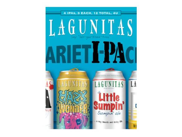 Order Lagunitas Variety Pack - 12x 12oz Cans food online from Jacob's Liquor store, Sachse on bringmethat.com