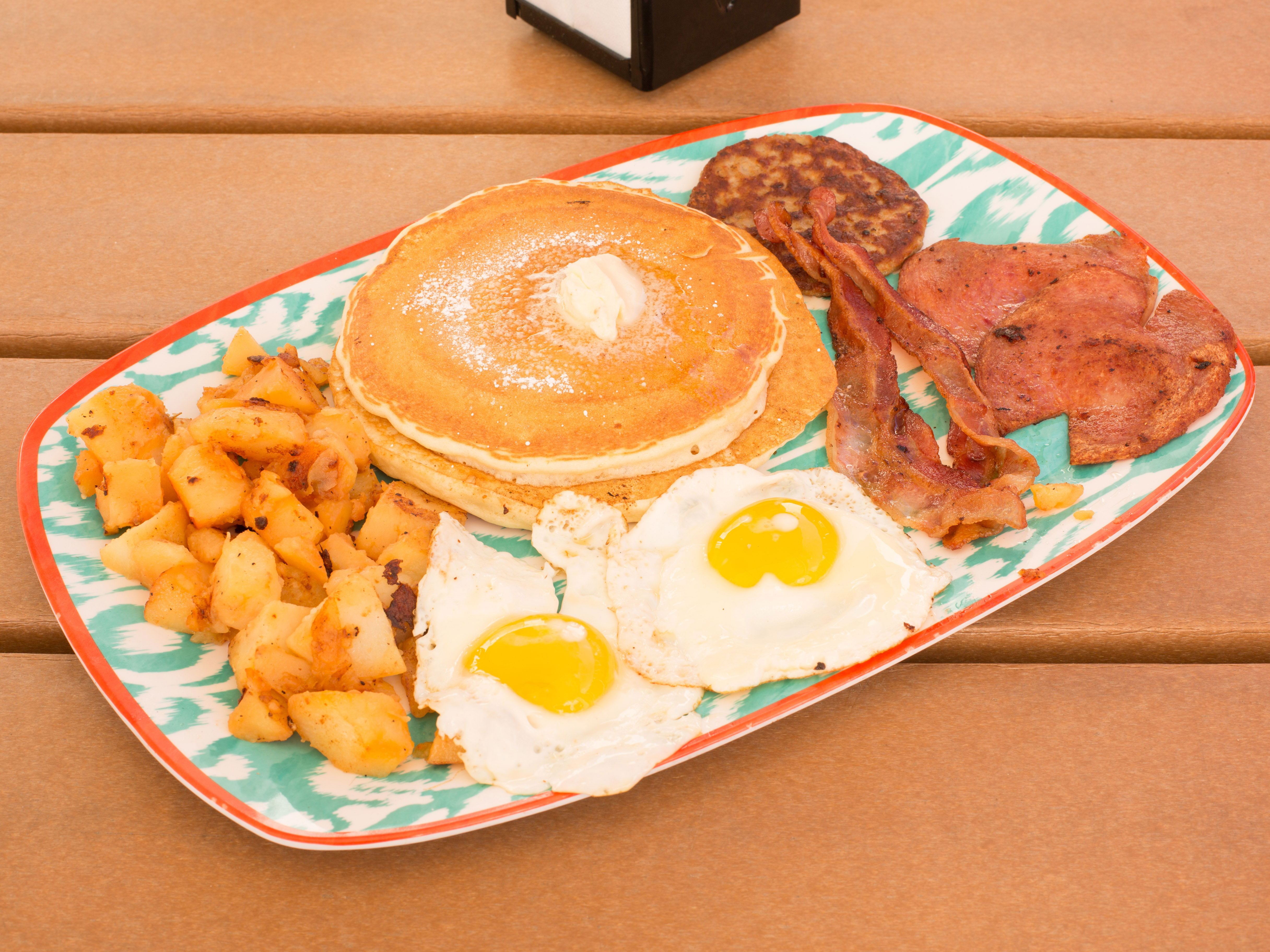 Order Breakfast Sampler Platter food online from Johnny Prince's Bayway Diner store, Linden on bringmethat.com