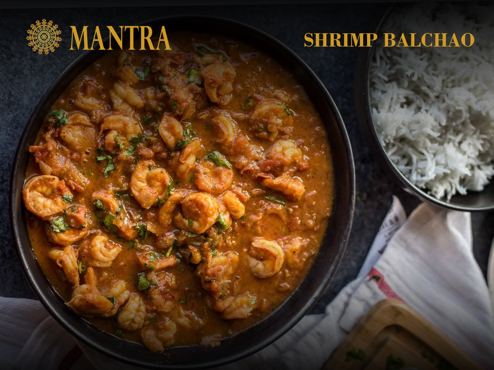 Order Shrimp Balchao food online from Mantra Authentic Indian Restaurant store, Jersey City on bringmethat.com