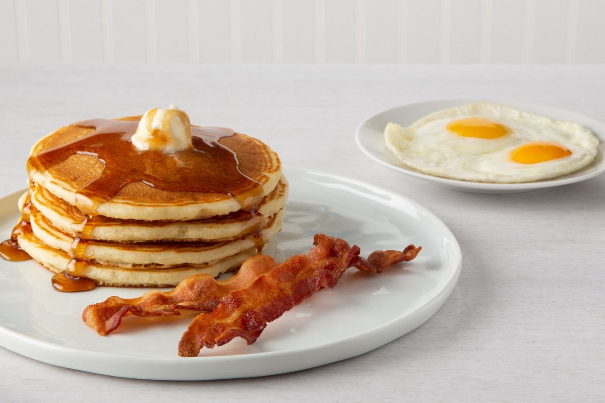 Order Buttermilk Pancake Combo* food online from Bakers Square store, Palatine on bringmethat.com