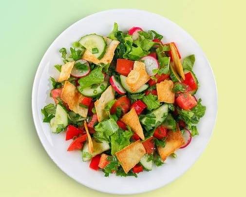 Order Fattoush Fusion food online from The Shawarma Treatment store, Roseville on bringmethat.com