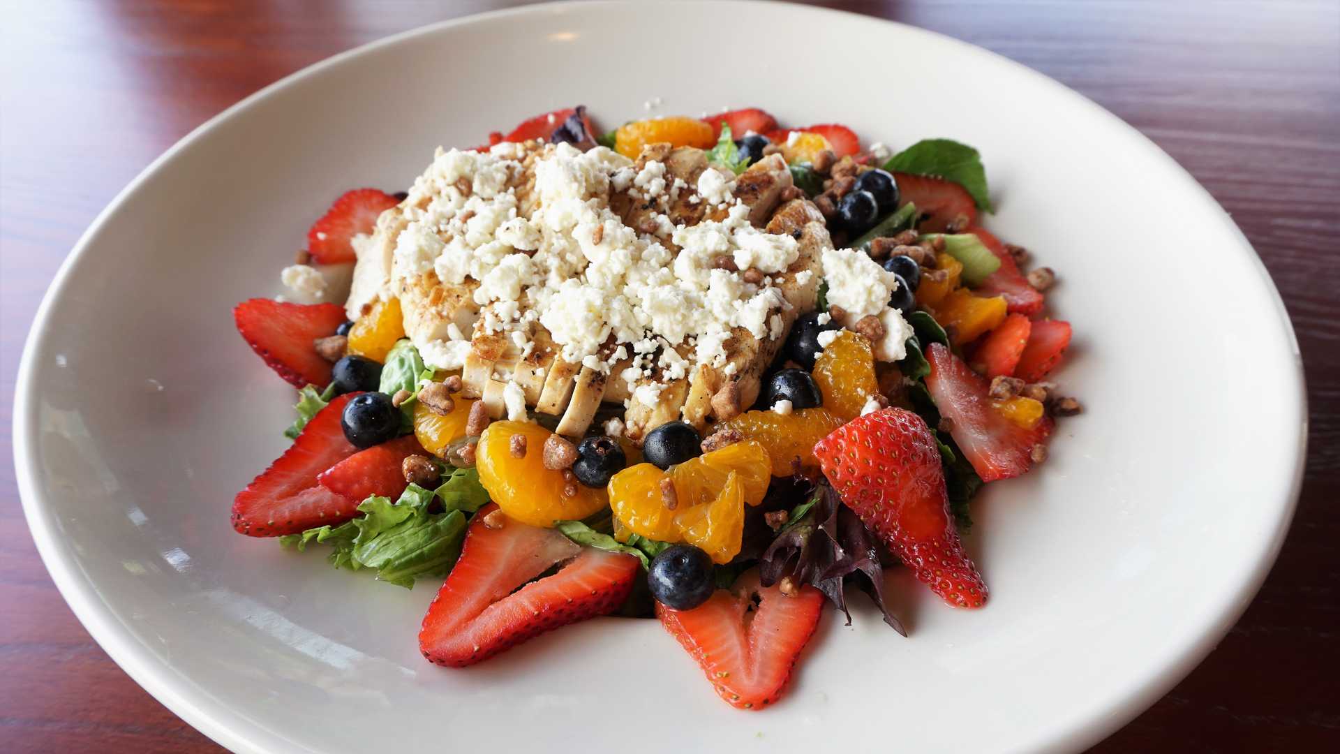 Order Fresh Berry Salad food online from Kickback Jack's store, Southern Pines on bringmethat.com