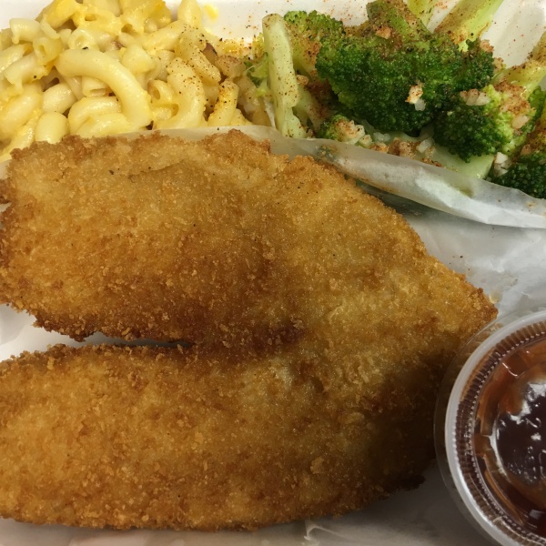 Order 306. Tilapia Fried Platter food online from Philly's Seafood store, Philadelphia on bringmethat.com