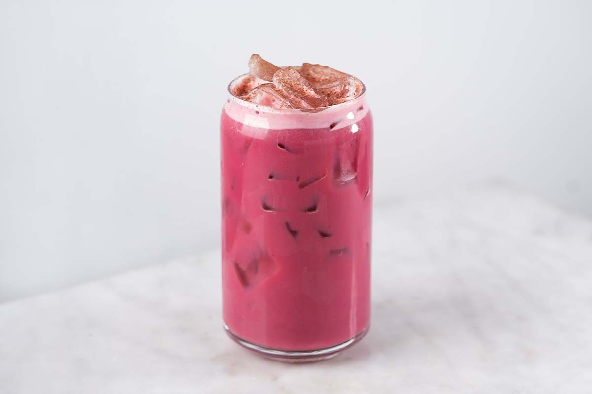 Order Iced Beet Latte food online from Coffee shop store, New York on bringmethat.com