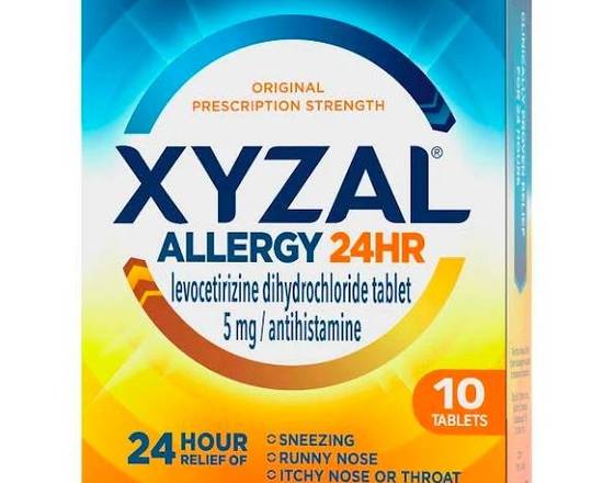 Order Xyzal Allergy 24-hour Allergy Relief 10 ct food online from McLean Ave Pharmacy store, Yonkers on bringmethat.com