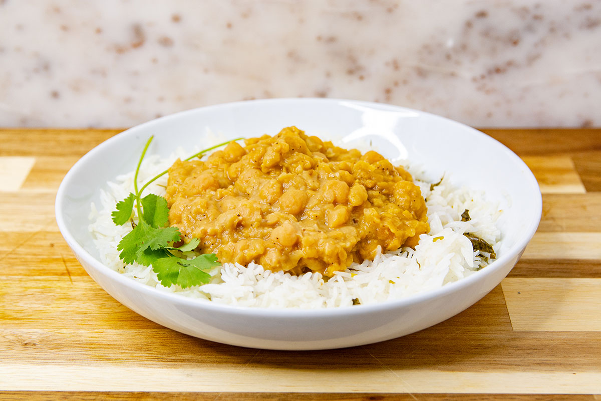 Order Rice and Curried Chic Peas food online from Krazi Kebob store, College Park on bringmethat.com