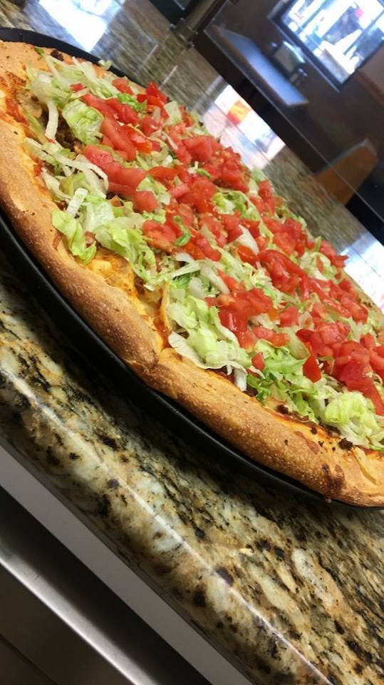 Order Taco Pizza - Medium 12'' (6 Slices) food online from OIP Xpress store, Selinsgrove on bringmethat.com