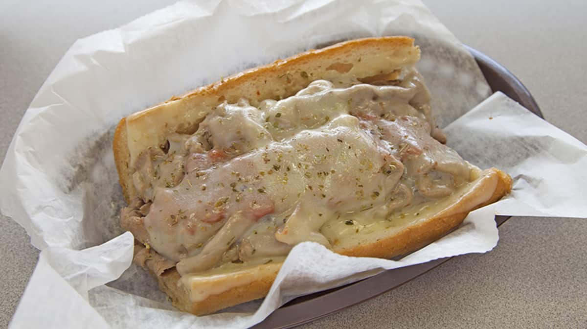 Order Cheesy Beef Sandwich food online from Bob-O-Rino's Subs store, Chicago on bringmethat.com